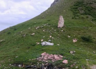 Rekrutierungsfahrzeug der Polizei unterwegs