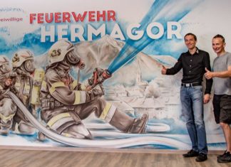 Wandgestaltung im Gemeinschaftsraum