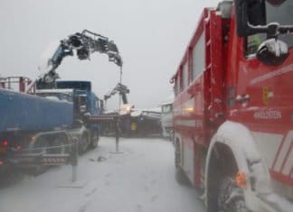 LKW- Bergung auf der A2 Südautobahn