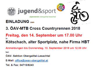 3. ÖAV-MTB Cross- Countryrennen