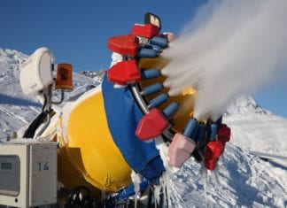 Schneekanonen am Dreiländereck manipuliert