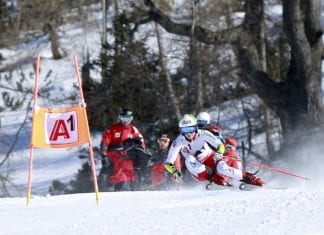 Nationale Weltcup Elite trainiert am Nassfeld