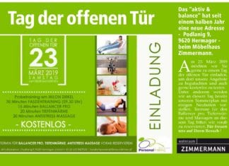 Tag der offenen Tür beim “aktiv und balance”