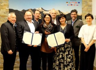 Erster österreichischer Infopoint der Alpenkonvention