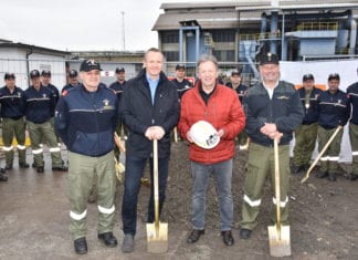 Spatenstichfeier neues EURO- NOVA Betriebsfeuerwehr Gebäude