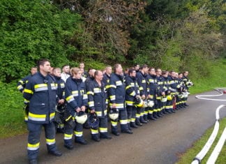 Übung bei der Gasmessstation in Agoritschach