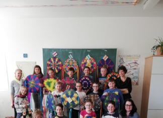Drachenworkshop in der Volksschule Achomitz