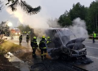 Fahrzeugbrand A2 Richtung Italien