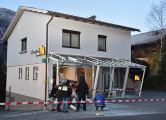 Bankomat in Gundersheim gesprengt