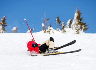 Schiunfall am Nassfeld