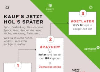 KAUF‘S JETZT – HOL‘S SPÄTER