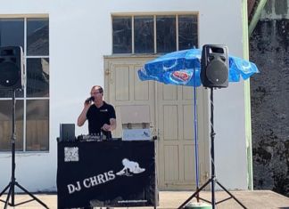DJ Chris spielte für die Schrotturmsiedlung