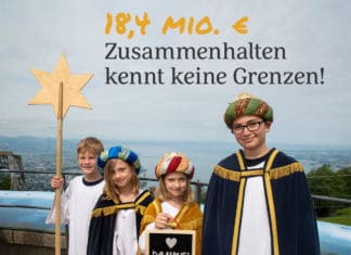 Endergebnis Sternsingeraktion 2020: 18,4 Mio. Euro wurden gespendet Foto (C) Daniel Ongaretto-Furxer