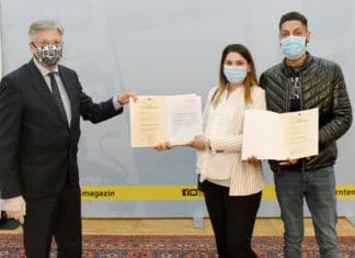 LH Kaiser Kaiser überreichte Bescheide unter strengen Schutzvorkehrungen