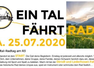 Ein Tal fährt Rad – am Samstag 25.7. 2020