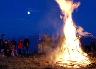 Mahnfeuer am Dobratsch