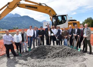 Spatenstichfeier zum Hochwasserschutzprojekt an der Gössering