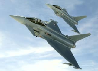 Eurofighter überflogen gut hörbar das Gailtal