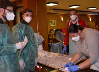 Corona-Schnelltest am 24. Dezember 2020 in Hermagor