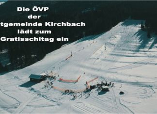 Die ÖVP Kirchbach lädt zum Gratisschitag in Griminitzen