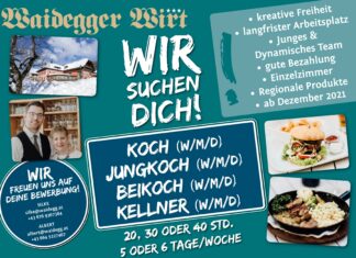 Der Waidegger Wirt sucht Mitarbeiter!