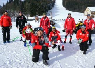 ÖSV-Team trainiert im Familienskigebiet Weißbriach