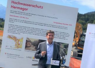 Zehn Millionen Euro fließen heuer im Bezirk Hermagor in den Schutz vor Hochwasser, Wildbächen und Lawinen