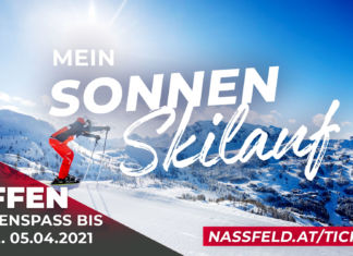 Der Pistenspaß am Nassfeld geht bis inkl. 5. April 2021