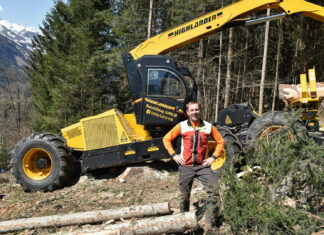 Holzfällung Gosch mit neuem Gerät