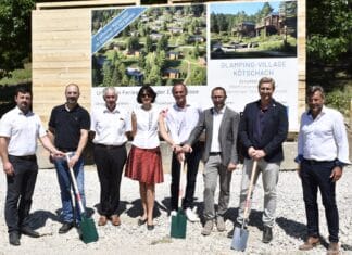 Spatenstich der neuen Glamping Village Anlage in Kötschach-Mauthen
