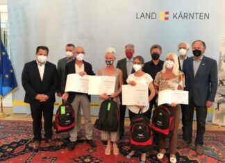 Kärntner Athleten im Spiegelsaal der Landesregierung ausgezeichnet
