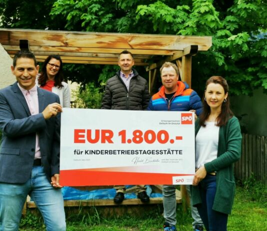 SPÖ Dellach/Drau: Spende für ein Kinderlachen