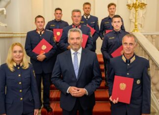 Mutiger Einsatz: Kärntner Polizisten erhielten Lebensretter-Medaille