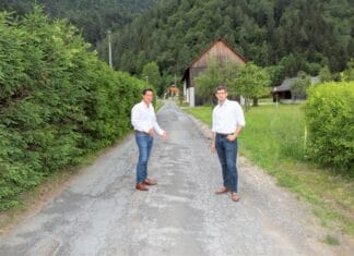 Sanierungsarbeiten in der Ortschaft Vorderberg