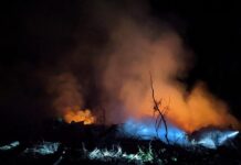 Waldbrand im Gitschtal: 130 Einsatzkräfte kämpfen gegen die Flammen