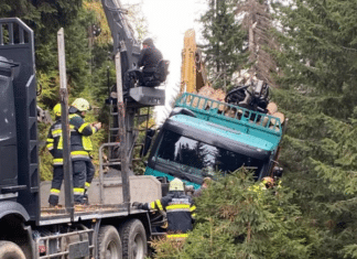 LKW-Sicherung auf der Wipfelalm