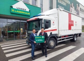 „Unser Lagerhaus WHG“ unterstützt das Rote Kreuz Kärnten mit Sachspenden im Wert von rund 10.000,- Euro.
