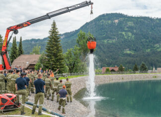 Übung der Feuerwehren des Abschnittes „Unteres Gailtal“