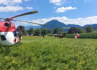 Paragleiter geriet in Stromleitung: 57-Jähriger schwer verletzt