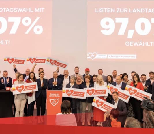 Kärntner SPÖ gibt Kandidatenliste bekannt: “Wir kümmern uns um unser Land”
