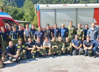 Grenzüberschreitende Feuerwehrübung in Pontebba