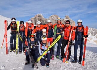 Neu gekleidet auf den Gletscher