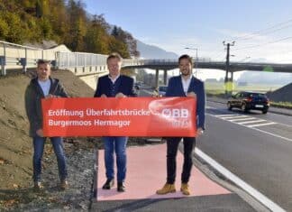 Neue ÖBB Überfahrtsbrücke „Bürgermoos“ in Hermagor
