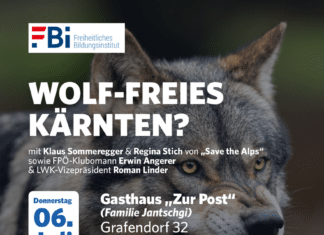Einladung zur Diskussionsveranstaltung “Wolf-Freies Kärnten?”