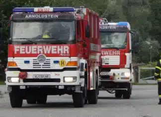 Abschnitt Dreiländerecke: Florianis waren gestern gleich zweimal gefordert