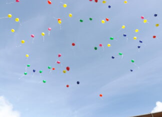 Eröffnung der Aktionswoche mit Luftballonstart