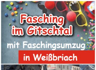 Lei Wei“ in Weißbriach: Närrisches Spektakel beim Faschingsumzug im Gitschtal