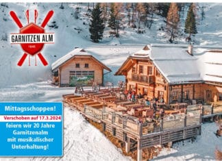 Jubiläumsfeier 20 Jahre Garnitzenalm wegen Schlechtwettervorhersage verschoben