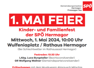 1. Mai Feier mit Kinder- und Familienfest der SPÖ Hermagor