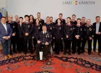 Kärntner Feuerwehrleute wurden ausgezeichnet